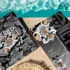 Anime One piece luffy Microfiber Beach Towel Absorbent Quick dry Soft Yoga Swimming Resort Mountain Climbing Towel 4