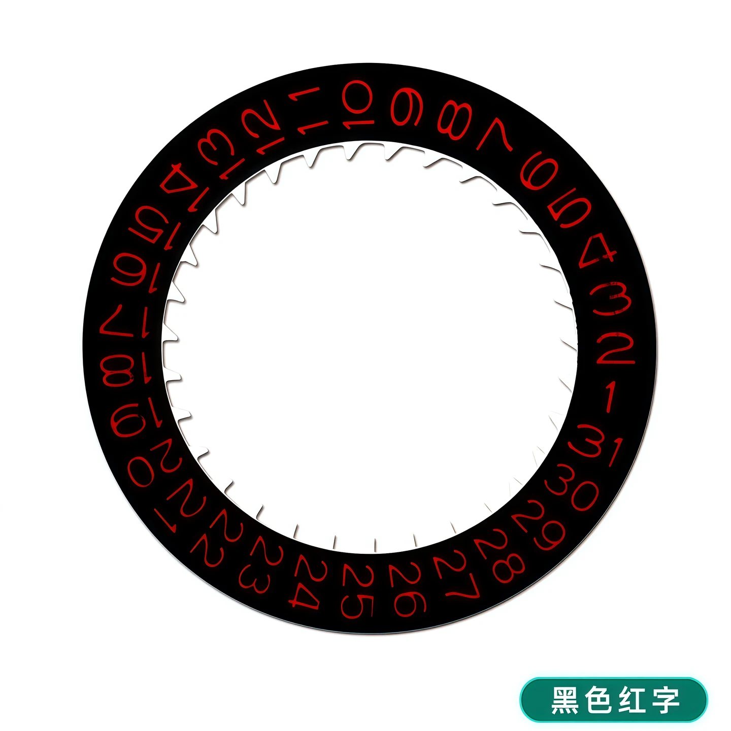 Black and White Date Wheel for Watch Calendar Disc - Day Date 3.0H Modified Repair Accessories