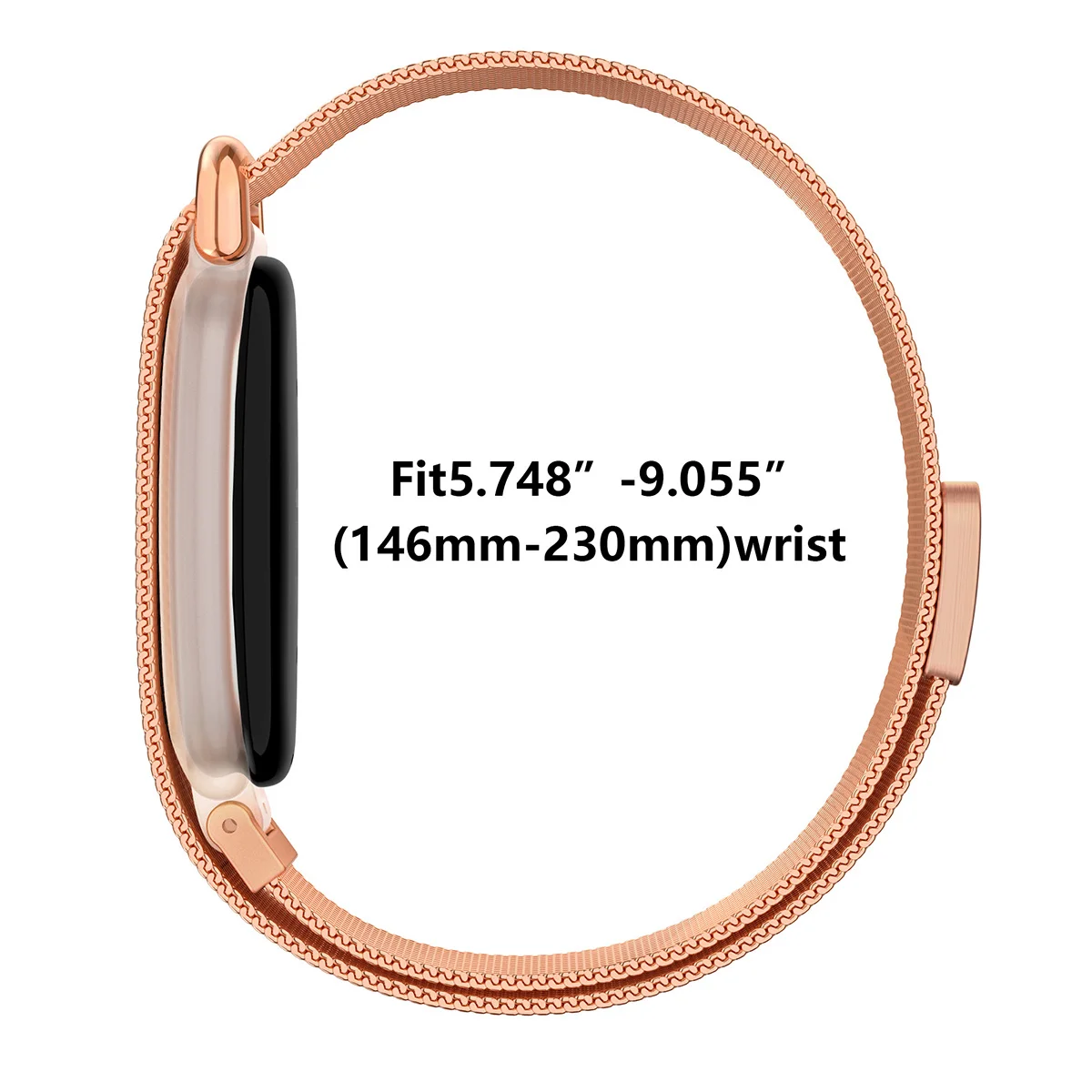Magnetic Milanese Loop Stainless Steel Adjustable Fitness Watch Strap - Available in Multiple Colors
