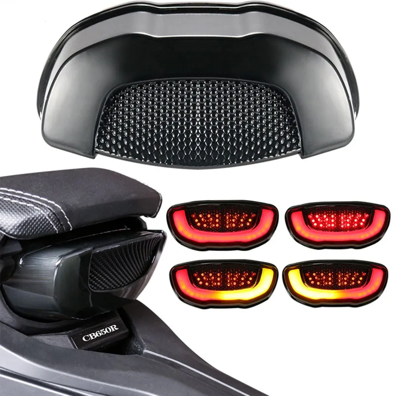 

Motorcycle LED Integrated Rear Tail Brake Light With Turn Signals Taillight For Honda CB650R CB300R CB150R CBR650R CB CBR 650R.