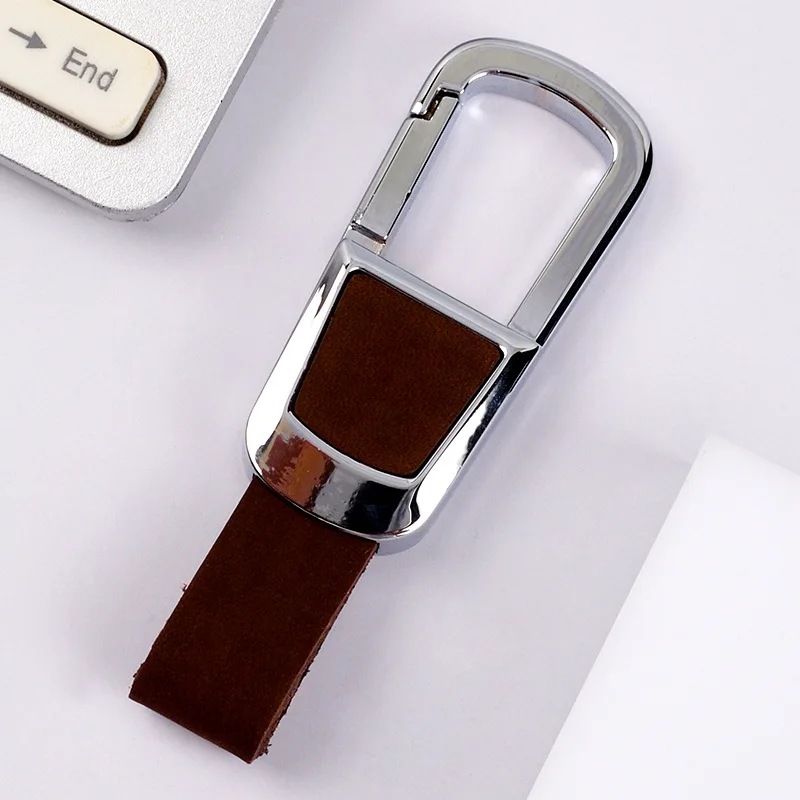 Luxury Leather Keychain - Classic Key Ring Holder & Bag Charm Gift Accessory