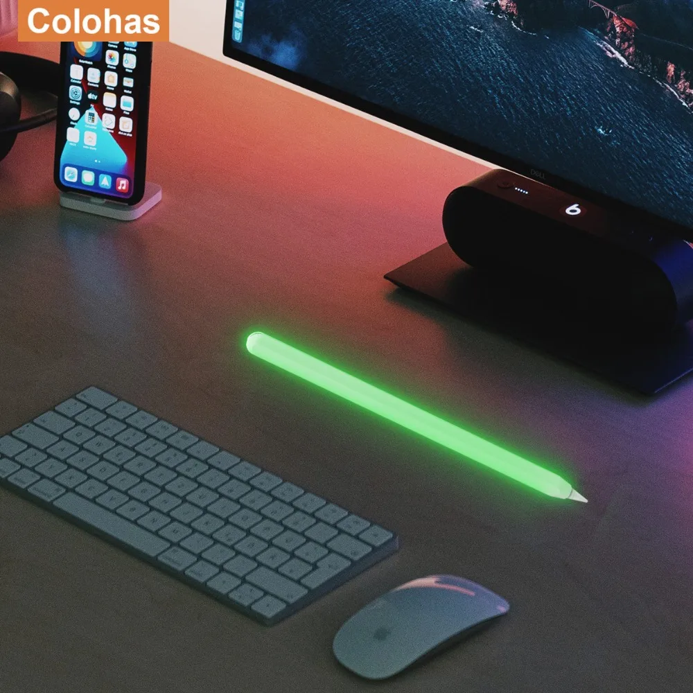 Ручка-карандаш для Apple Pencil 2, портативный сенсорный чехол для планшета Apple 2-го поколения, мягкий силиконовый защитный чехол (art.: 3920c56dc07ef) - 3920c56dc07ef