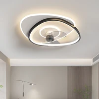 Ventilateur électrique avec lumière LED moderne, lampe de plafond 220V avec télécommande, lumière pour chambre d'enfant, décoration de la maison, lumière pour salle à manger et salon 5
