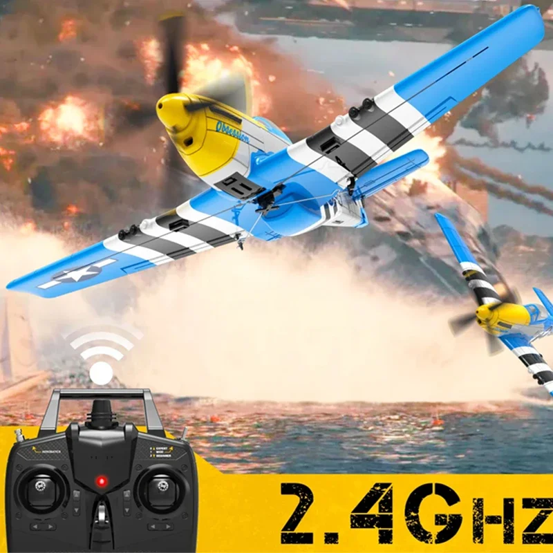 

Remote Control Electric Aircraft American Mustang P-51D Air Plane Model Rc Stunt Aircraft Remote Control Foam Aircraft Kids Gift