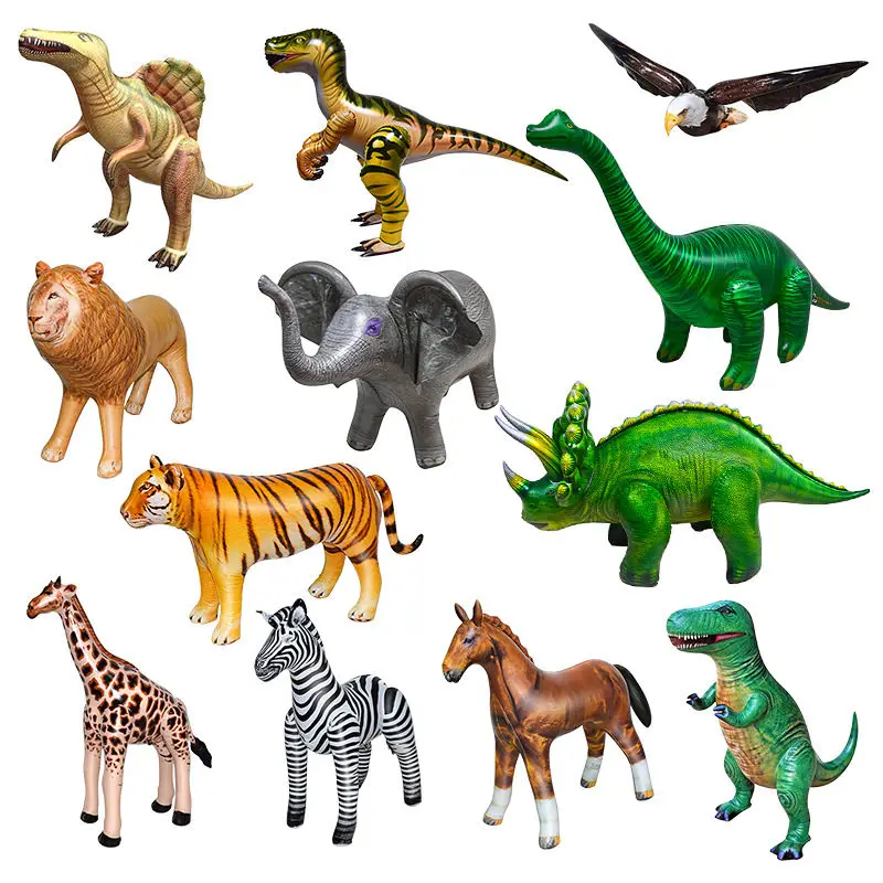 

Large Simulation Animal Inflatable Balloon Giraffe Tiger Wild Animal Jungle Birthday Party Decoration Baby Show Party Decoration