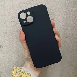 Charming Love Heart Couples Phone Case - Adorable Soft Silicone Cover - iPhone 13 Mini (No pattern)