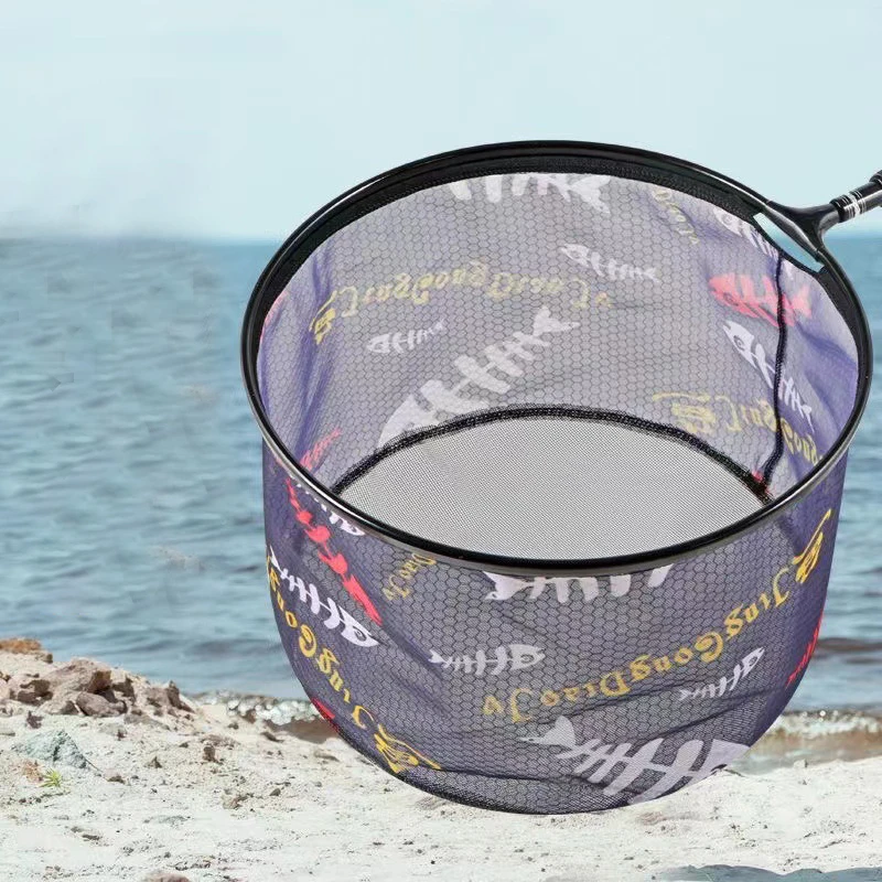 Carbon Fishing Net Outdoor Foldable Mesh Deep Landing Dip Net Head
