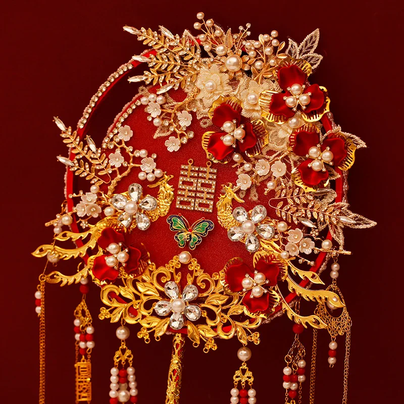 Antique Hand Fan For Women Chinese Wedding Gifts Home Decoration