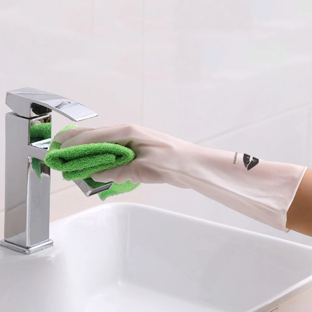 GANT DE VAISSELLE,Blue--Gants De Nettoyage Ménager, Réutilisables, En