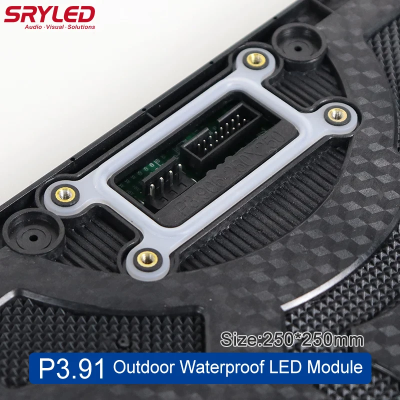SRYLED 야외 LED 디스플레이 모듈, P3.91 LED 모듈, IP65 방수, 고휘도 쇼핑몰 배경