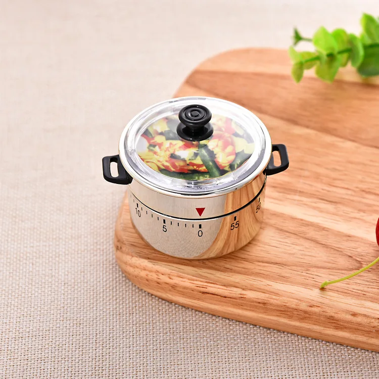 Enhanced Kitchen Timer: 60-Minute Mechanical Countdown Reminder for Cooking and Home Management
