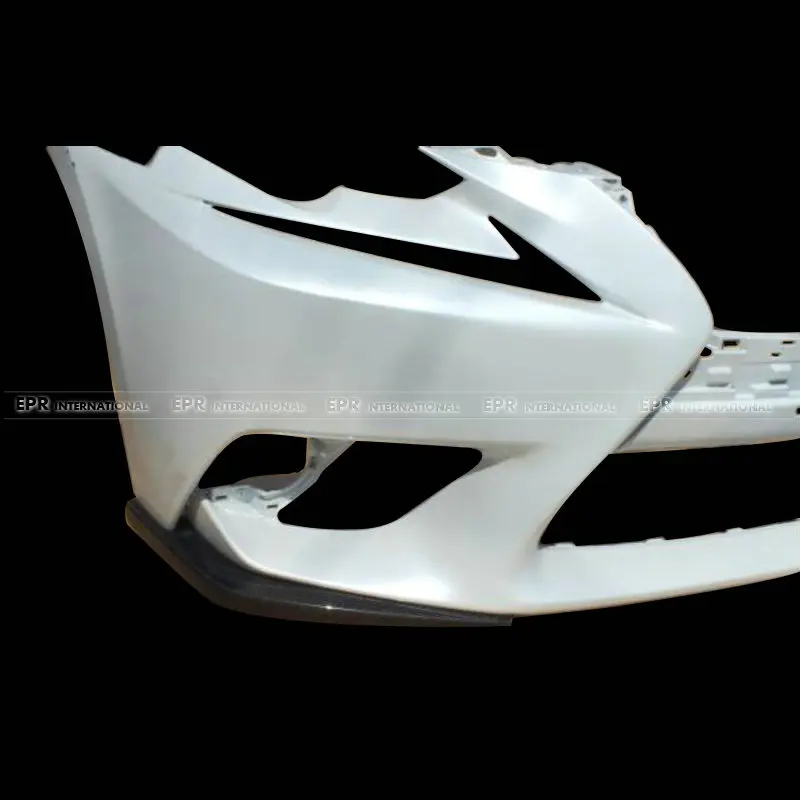 Car-styling Carbon Fiber JDM Style Front Lip Glossy Fibre Bumper Body Kit(Non F-Sport Front bumper) For Lexus IS250 IS350 14-16