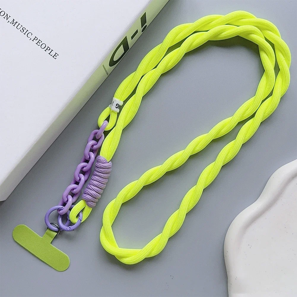 Handwoven Unisex Crossbody Mobile Lanyard - Sturdy, Durable, and Stylish Korean Design