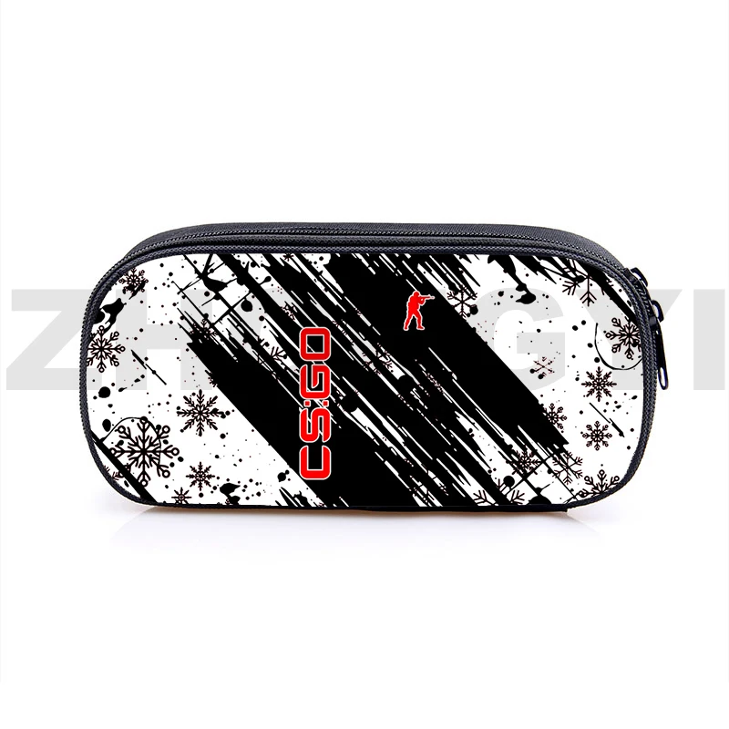 

Cool Game CS GO 3D Pencil Bags High Quality Canvas Makeup Bags Assault CSGO Storage Bags Office School Supplies Cosmetic Cases