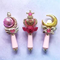 Anime Sailor Moon Magic Wand Cosplay Prop Accessories Ballpoint Pen Student Cute Action Toy Luminous Figures Toy For Girl Gifts 1