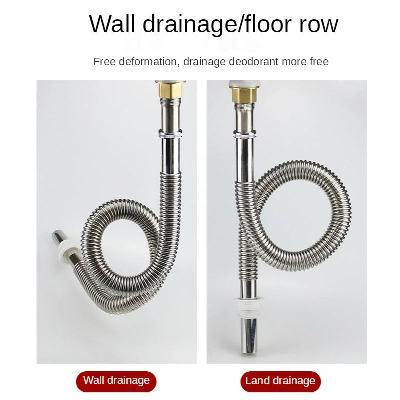 Kitchen Stainless Steel Sink Drain Filter Single Sink Drain Pipe Deodorant Sewer Accessories bathroom sink Kitchen Faucet