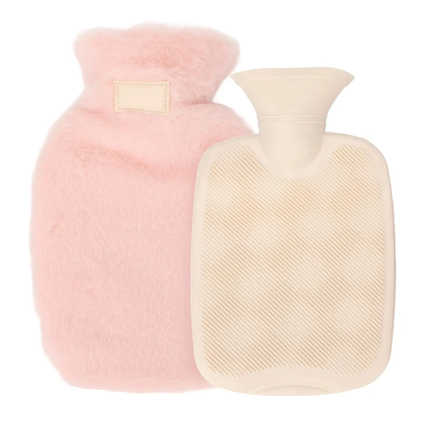 1000ml PVC Hot Water Bottle with Elastic Cover   Family For Bed Warm Water Bag