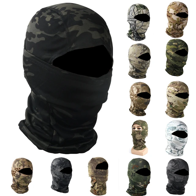 Balaclava 5 Pack Full - Pasamontañas Militar Táctico Bandana Color Negro