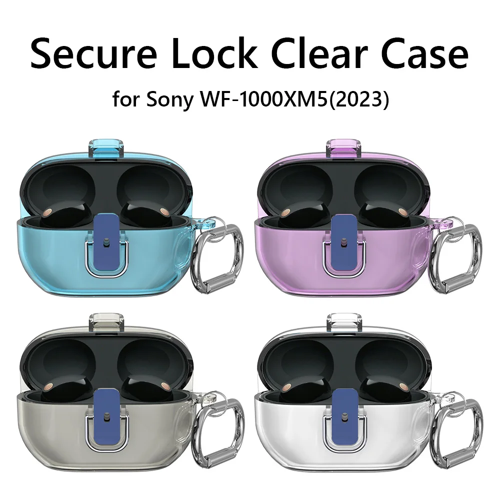 Custodia Protettiva Per Sony Wf-1000Xm5 (2023) Custodia Per Auricolari Wireless Custodia Rigida Antiurto Per Pc Custodia Trasparente Antipolvere