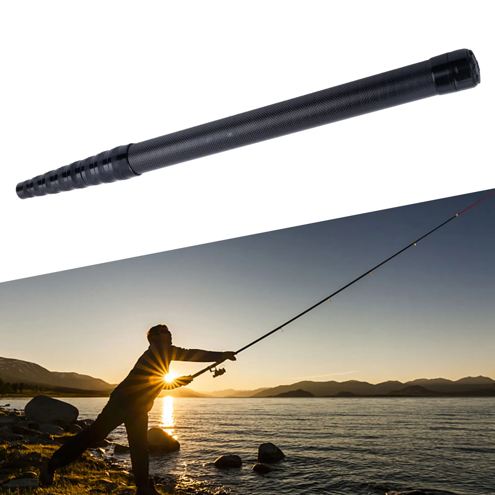 

Carbon Fiber Telescoping Fishing Landing Net Rod Fish Handle Collapsible Pole 46T Carbon Fiber Outdoor Fishing Accessories