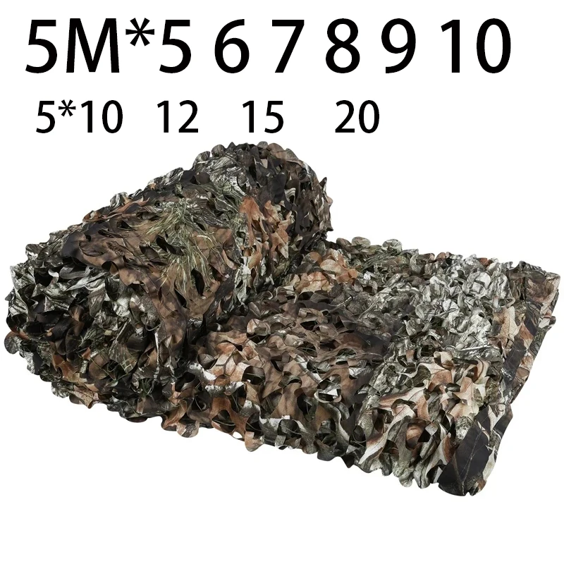 Large Camouflage Net 5*5 6 7 8 9 10 12 15 20 Sun Shelter Hunting Camo Netting Garden Hiding Mesh Fence Shadow Network Tent Cover