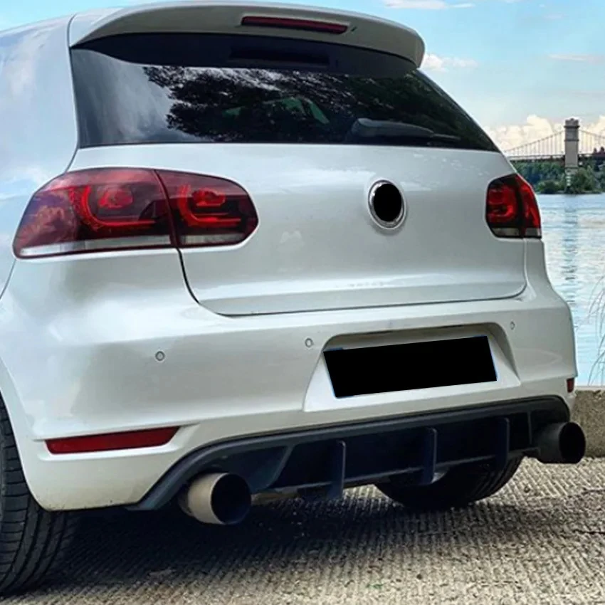 자동차 후면 범퍼 하부 디퓨저 립 바디 키트, VW 골프 6 MK6 GTI 2009-2012, 자동차 외부 수정 액세서리