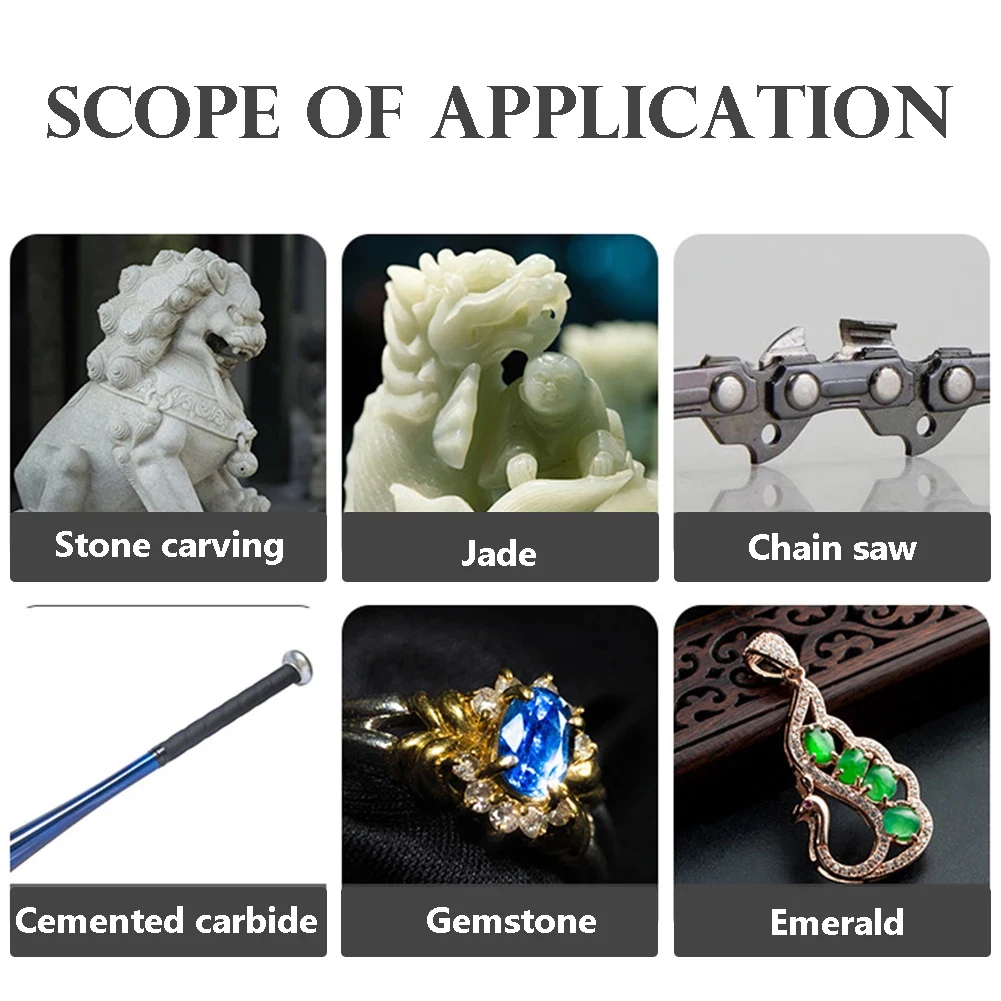 

Grinder Chain Saw Chain 8pcs Chain Saw Grinding Head Of Chain Grinder Grinding Head Saw Chain Workshop Equipment