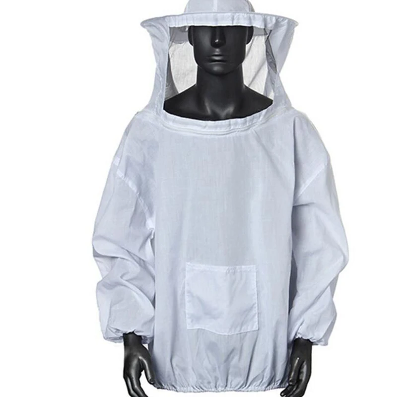 Foldable Beekeeping Suit Jacket Veil Set Zippered Beekeeping Protective Suit anti-bee Beekeeper Clothing With Hat beekeeping suit beekeeping clothing