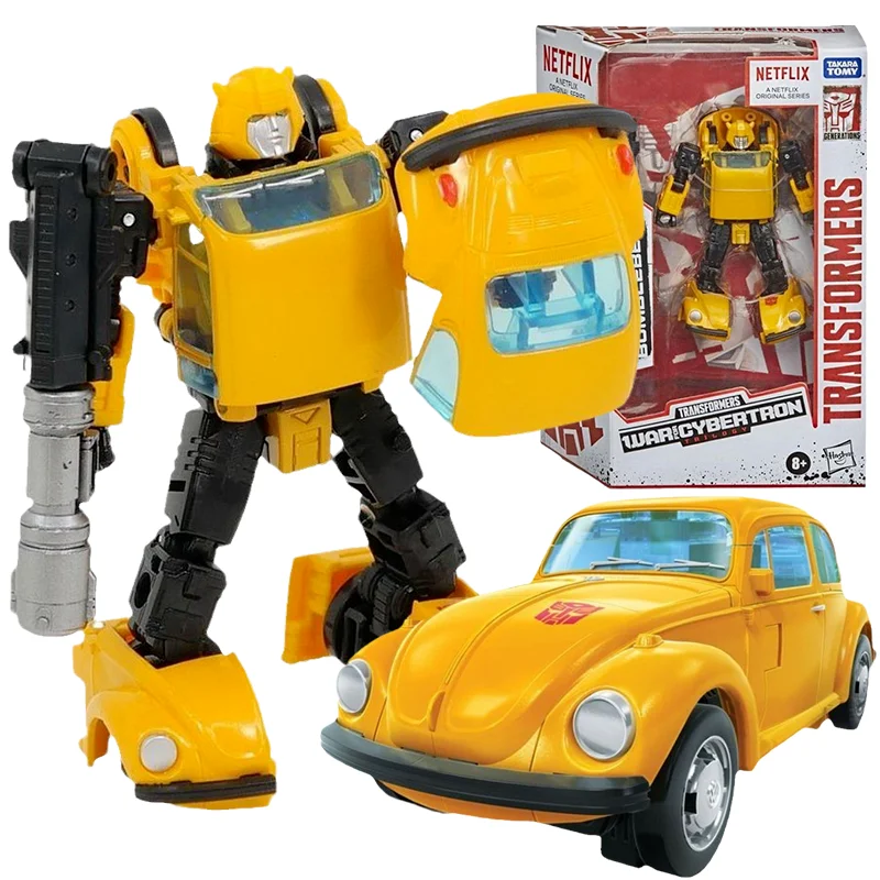 

Hasbro Genuine Transformers Toys WFC Netflix Bumblebee Anime Action Figure Deformation Robot Toys For Boys Kids Christmas Gift