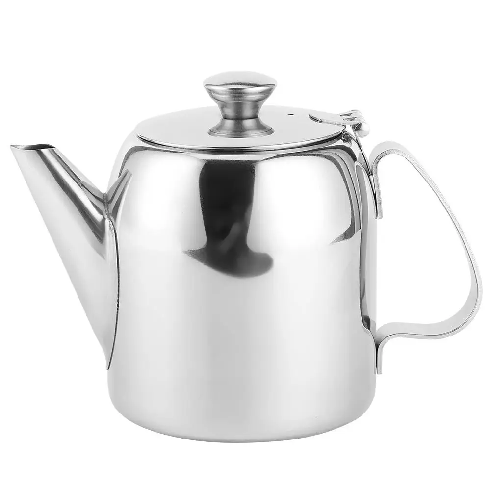 20oz Stainless Steel Coffee Pot Teapot - Short Spout Kettle for Hotels & Restaurants, Cold Water Jug