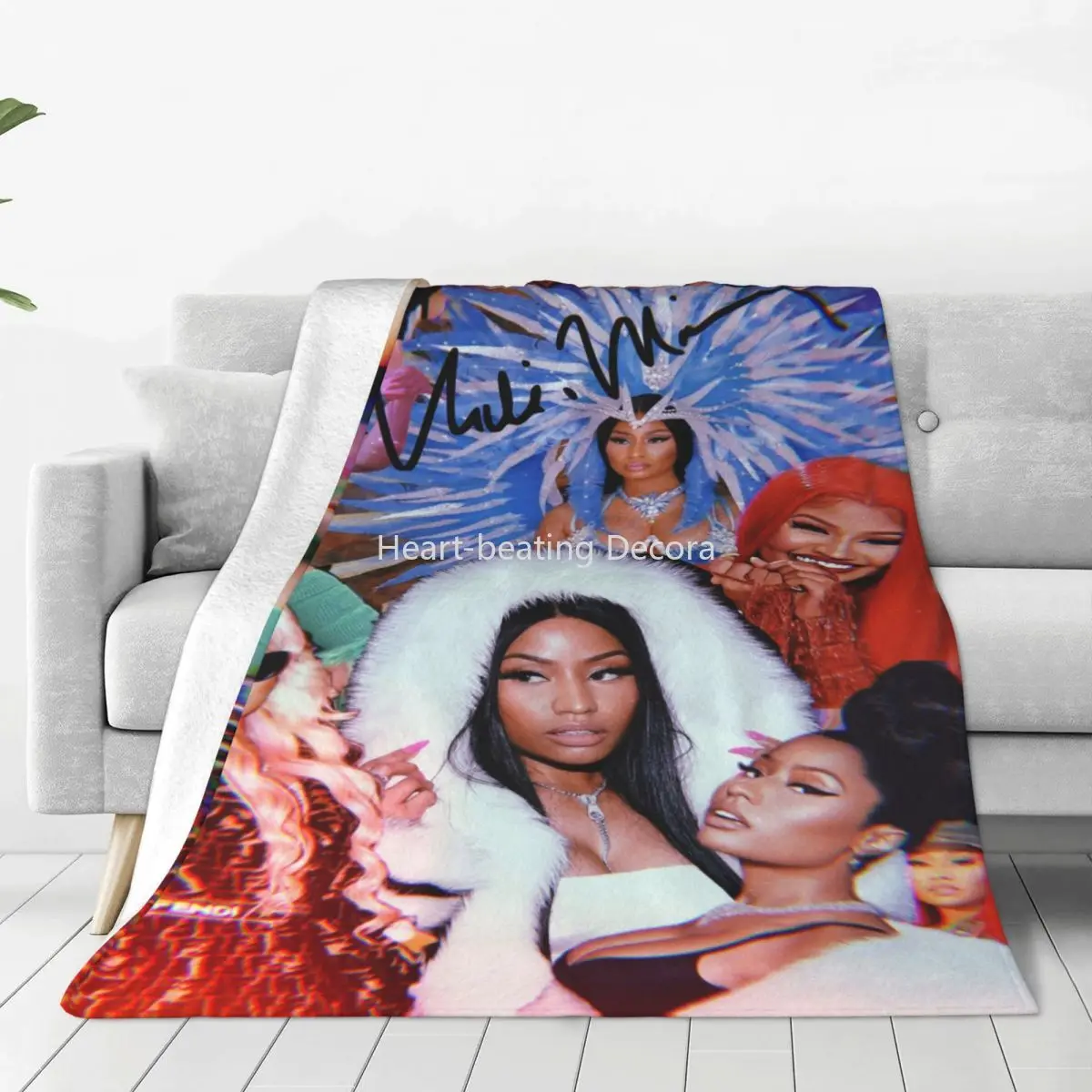 

Nicki Minaj Singer Sexy Star Blanket Coral Fleece Plush All Season Super Warm Throw Blanket for Bedding Bedroom Bedspread