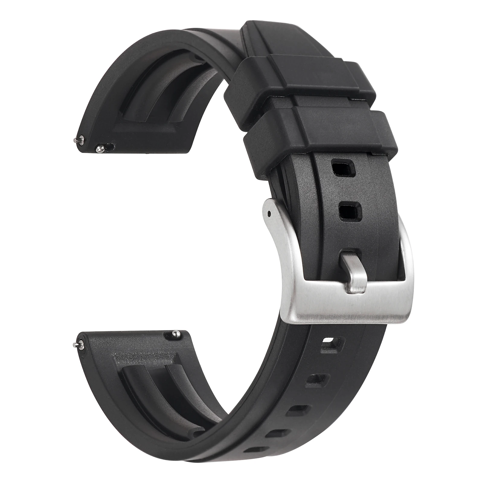 Durable Waterproof Silicone Watch Strap - Quick Release Dive-Ready Band