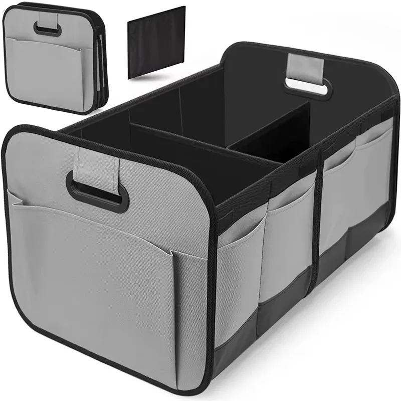 collapsible car trunk storage box, 600d oxford fabric suv organizer with reinforced handles & multiple compartments for vehicle 5 Collapsible Car Trunk Storage Box, 600D Oxford Fabric SUV Organizer with Reinforced Handles & Multiple Compartments for Vehicle 5
