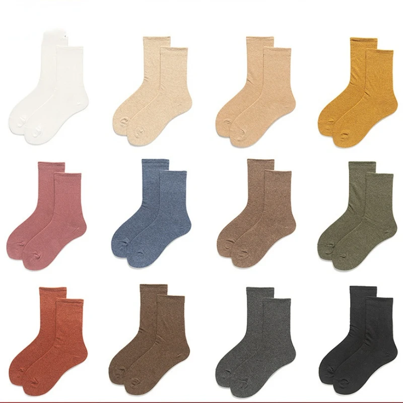 

Pure Cotton Socks Women Socks Crew Socks Mid-calf Length Sock Cartoon Fashion Sports Cute Casual Floor Socks
