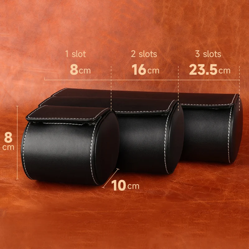 Driklux Luxury Genuine Leather Watch Roll Watch Storage Box Travel Case Gift Box Pouch
