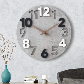 Modern 3d Wall Clock Wood Clock 2
