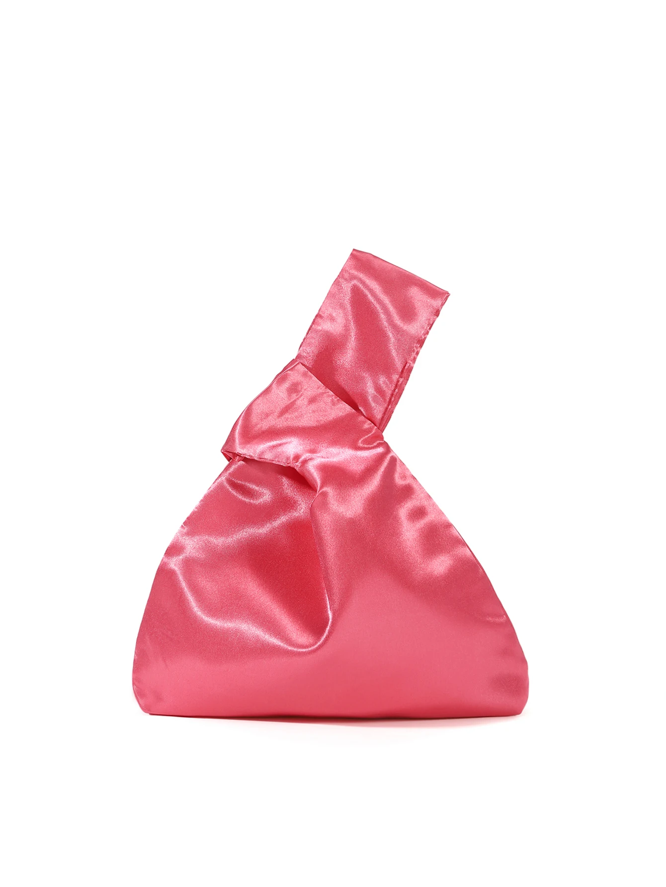 Klassische einfache Satin kleine Tragetaschen für Frauen Retro Rose rot rosa weiß solide unregelmäßige Handtaschen Abendtasche kleine Clutch Geldbörse – Detail 2