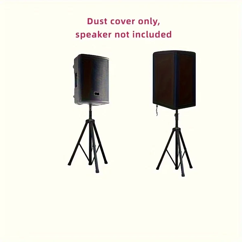 Waterproof & UV-Protected Outdoor Speaker Cover - Dustproof Polyester, Black, Ideal for Live Sound & Lighting Equipment 6