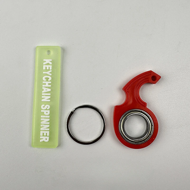 Fidget Spinner Fidget Spinners Fidget Toys Fidget Toy Fidget Keychain Keychain Fidget Spinner Adult Stress Relief Fidget Toys Fingertip Rotation Keyring Finger Ring Relieve Boredom Party Gift