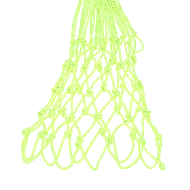1Pc Glowing In The Dark Basketball Net Portable Durable Nylon Net Fluorescent Green Standard Basketball Sport Training Net 5
