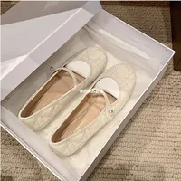 Imported Smallcow Leatherargyll Pearl Buckle Strap Shallow Sole Flat Women's Shoes Elegant Stylish Trendy Flat Heels 2