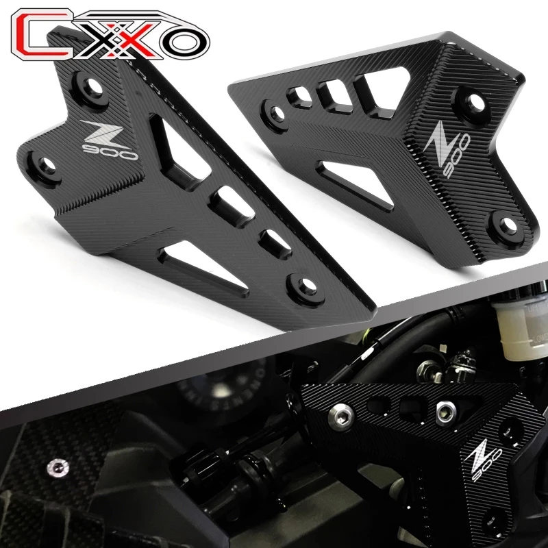 For Kawasaki Z900 Z 900 Z900 2017 2018 2019 2020 2021 2022 Motorcycle Foot Peg Footrest Rear Set Heel Plates Guard Protector