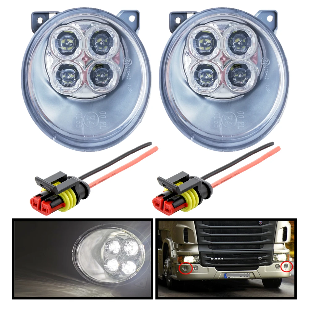 Mistlampen Links Rechts Auto LED Mistlamp 24V Voor DRL Voor Scania G440