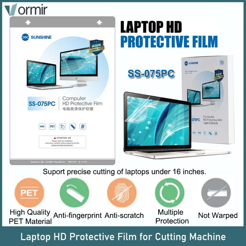 Sol Comprimidos Almofada Computador Portátil hd Filme de Hidrogel Flexível para Cortar 16 Polegadas à Prova de Explosão Protetor de Tela 10 pc Ss057pc