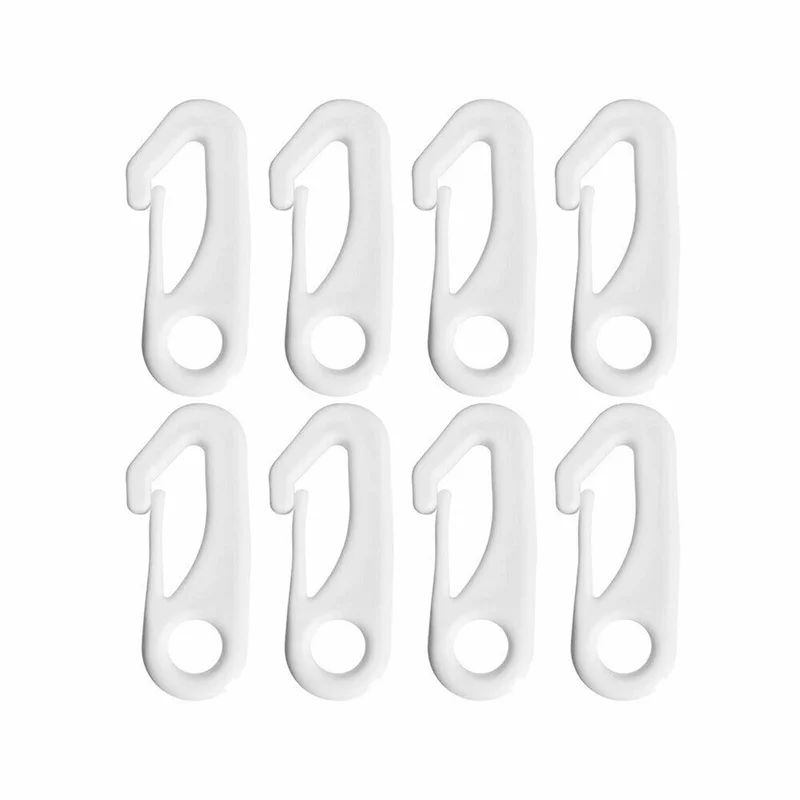 

20/40pcs Heavy Duty Flagpole Snap Hook Clips Flagpole Keeper Clasps Plastic Fastener Hooks Flag Pole Attachment Accessories