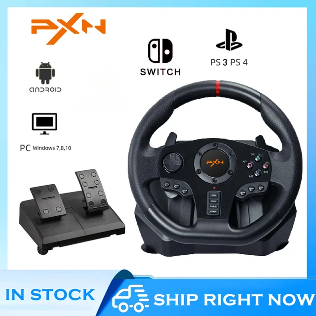 PXN-V9 Volante De Jogos De Corrida, Volante, PC, PS4, Android TV