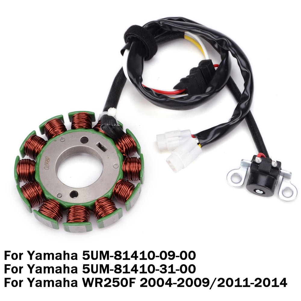 

5UM-81410-09-00 Motorcycle Magneto Stator Ignition Coil For Yamaha WR250F WR 250 F 2004-2009/2011-2014 5UM-81410-31-00