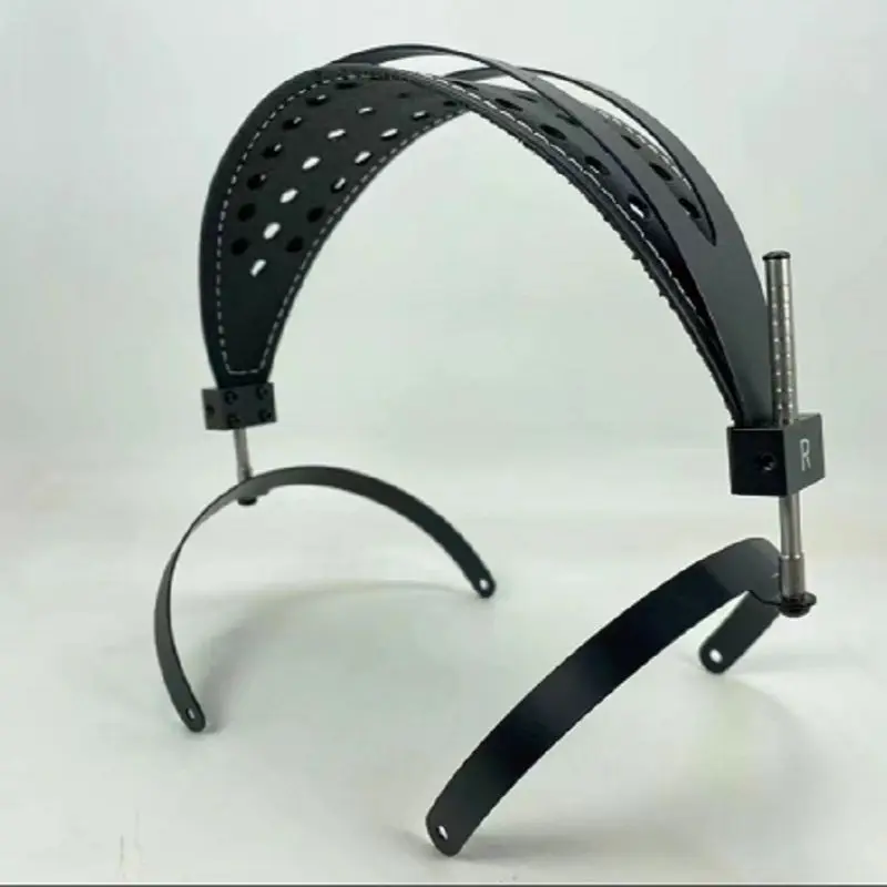 DIY 100mm 110MM Hook opening Headband For Large Headphones Metal Braket 360 Degree Rotatable Genuine Cow Leather
