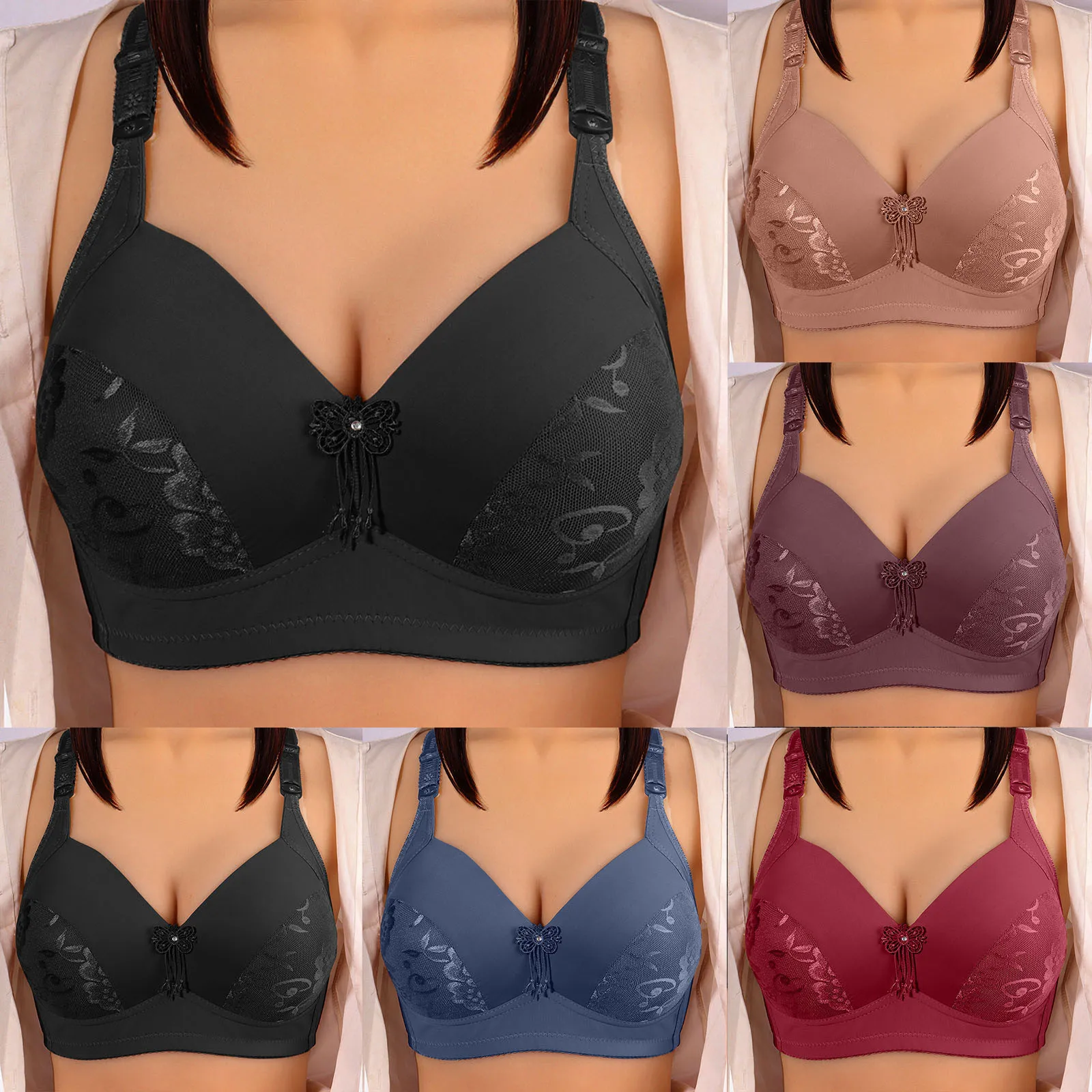 

Womens Bra Thin Bra Without Steel Ring Underwear Ultimate Sports Bra Womens Wireless Bras