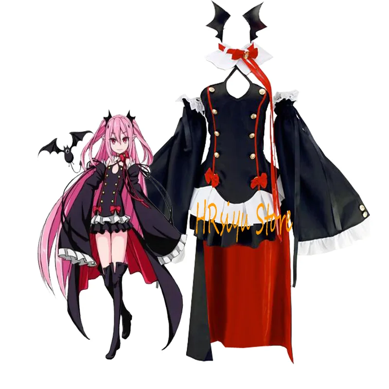 

Anime Krul Tepes Cosplay Costume Uniform Witch Vampire Halloween Costume For Women